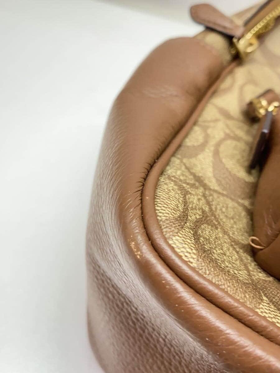 COACH Coat Backpack_Signature -- BEG All-Over Print 5671 7