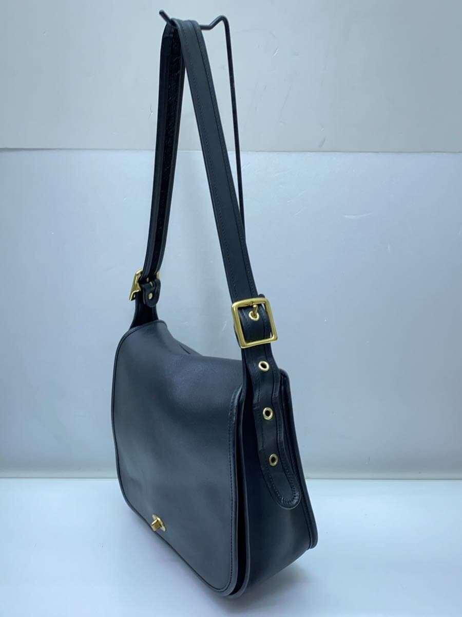 COACH Shoulder Bag Leather Black 09525 2