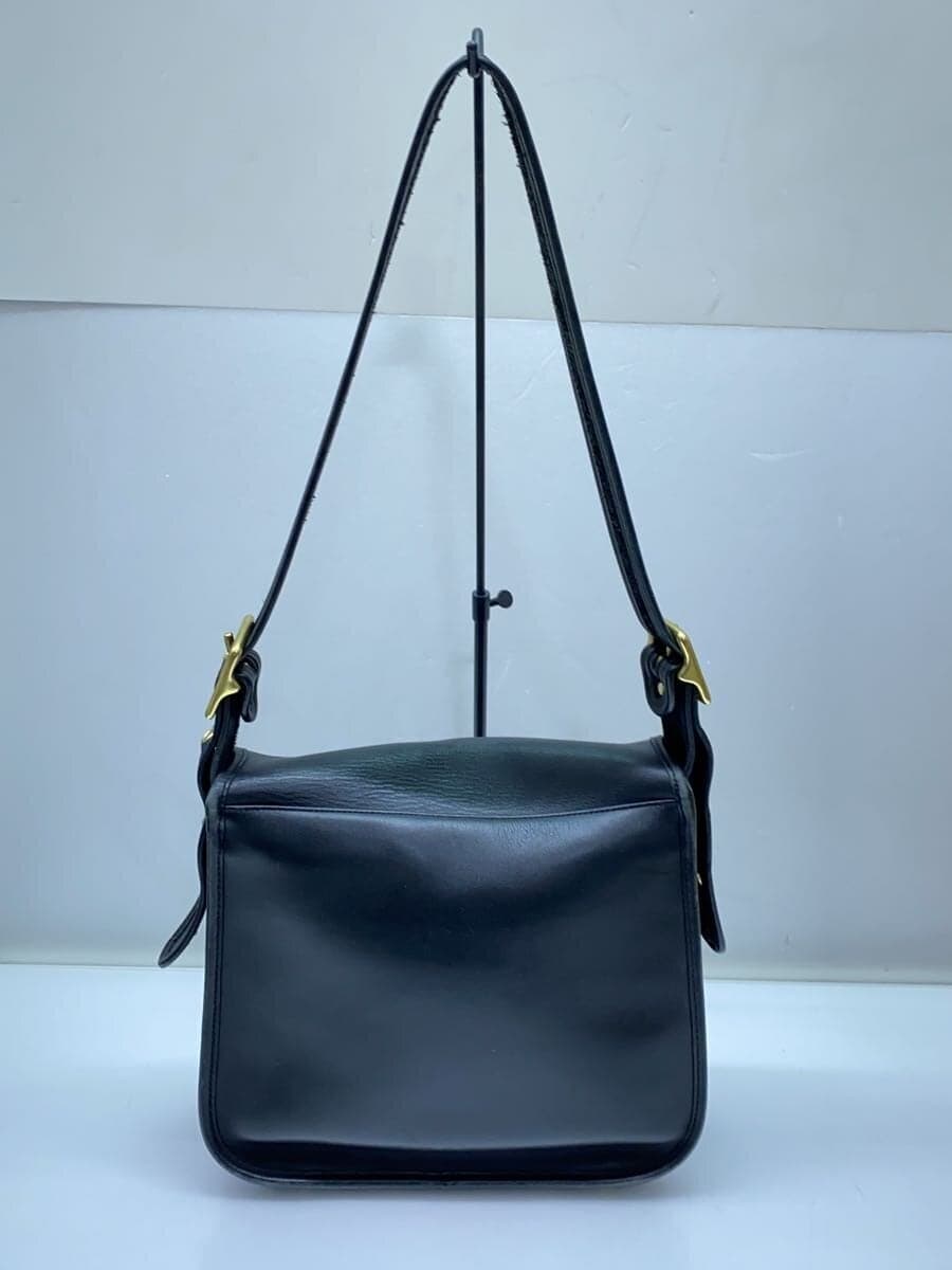 COACH Shoulder Bag Leather Black 09525 3