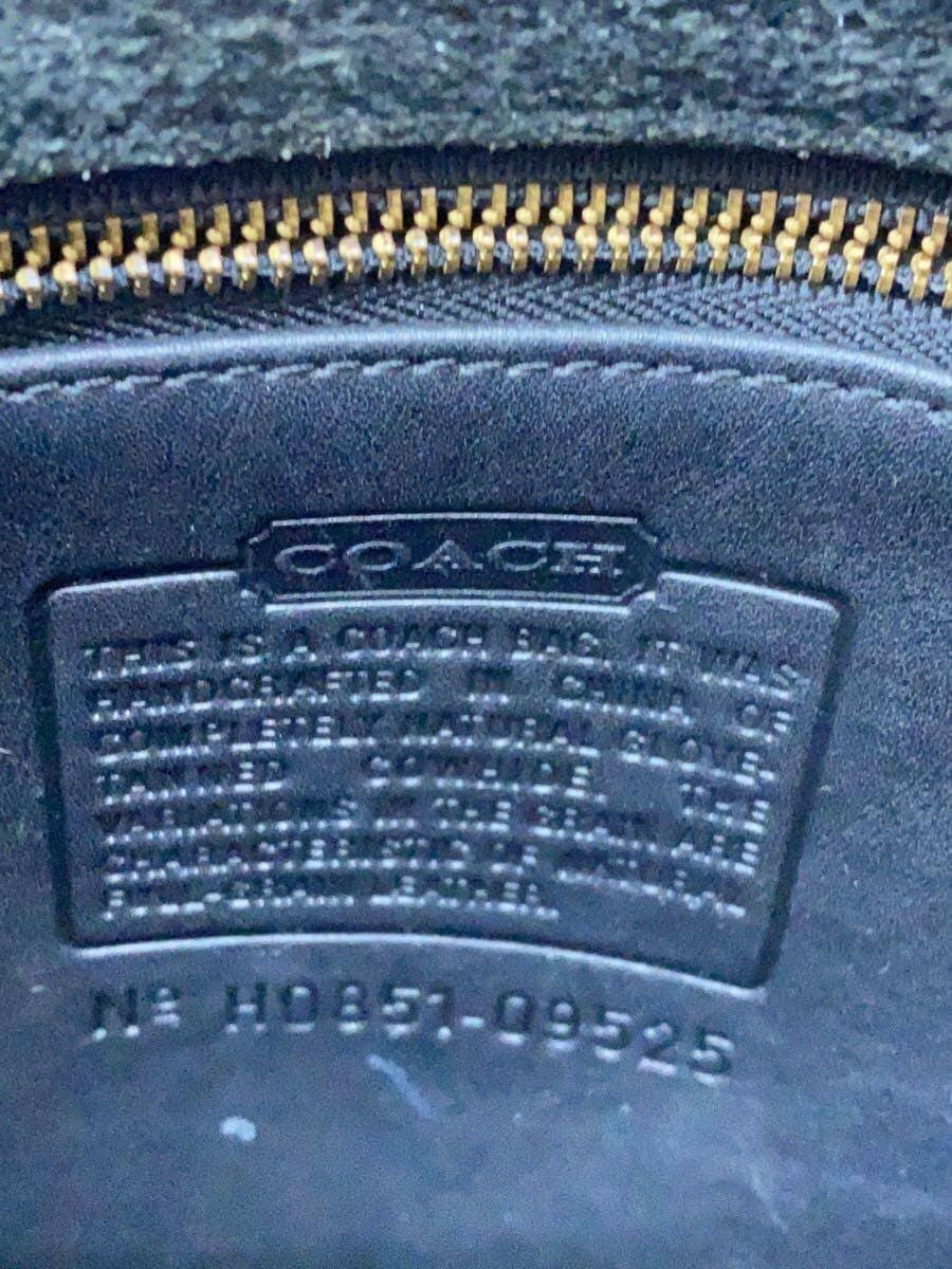 COACH Shoulder Bag Leather Black 09525 5