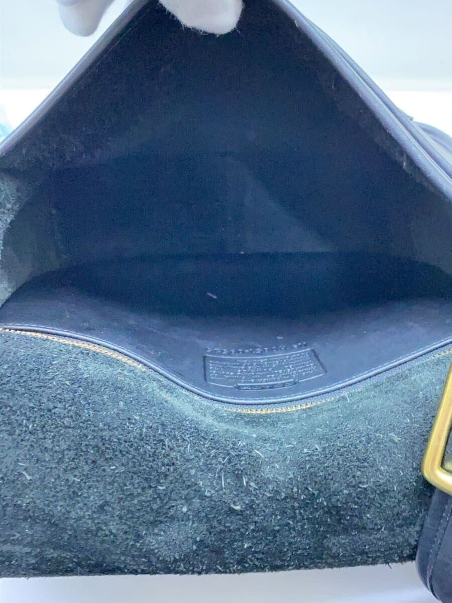 COACH Shoulder Bag Leather Black 09525 6