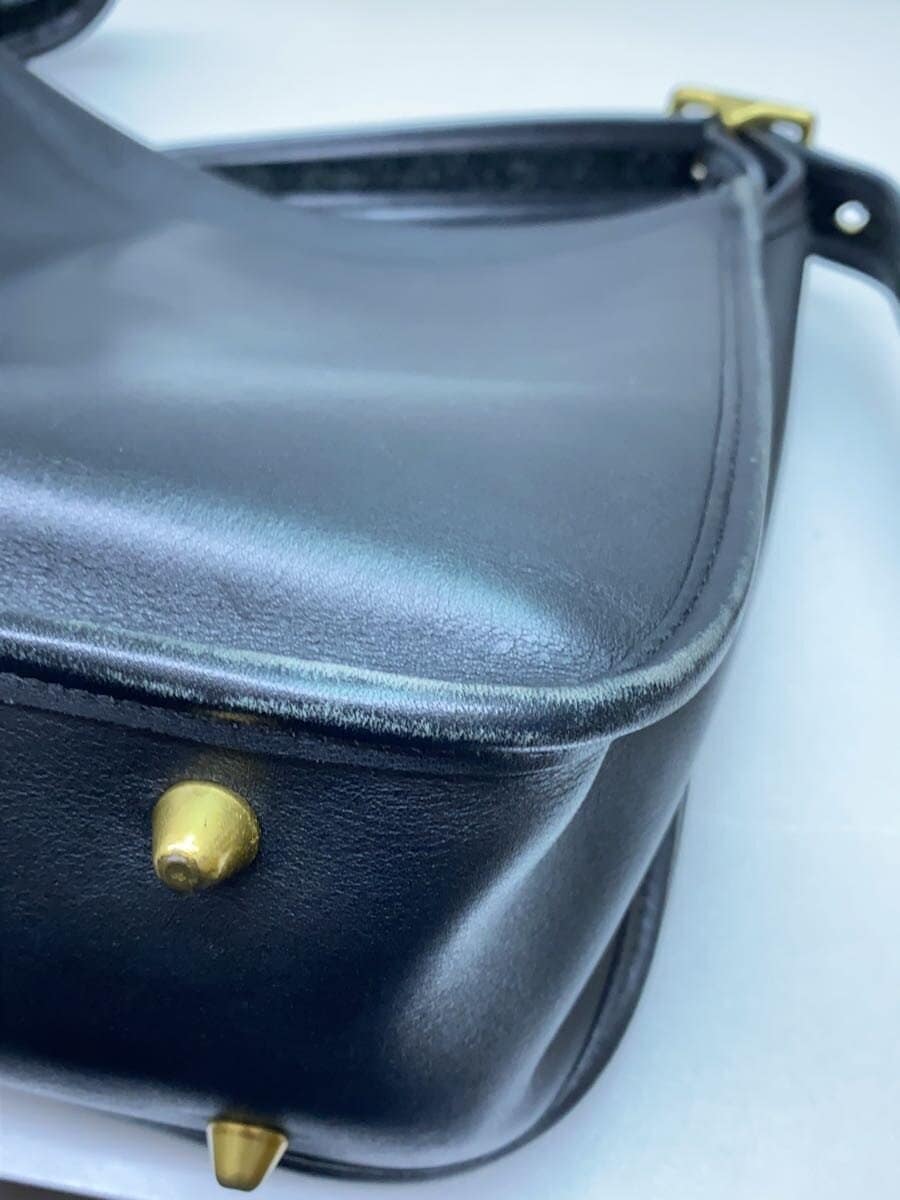 COACH Shoulder Bag Leather Black 09525 7