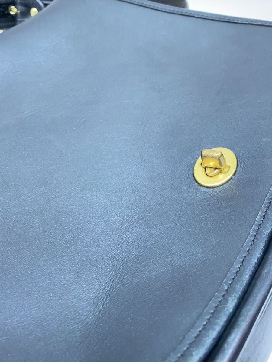 COACH Shoulder Bag Leather Black 09525 8