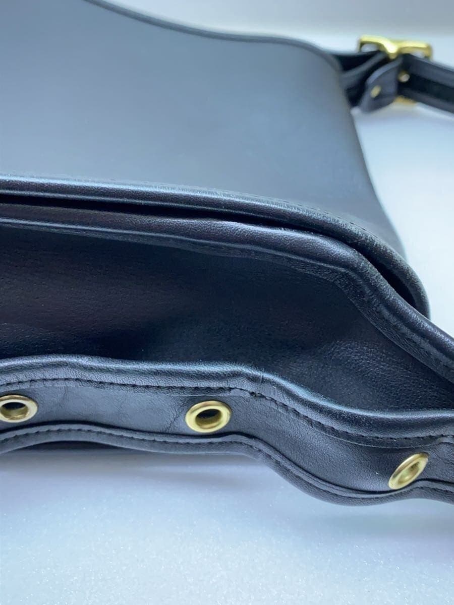 COACH Shoulder Bag Leather Black 09525 9