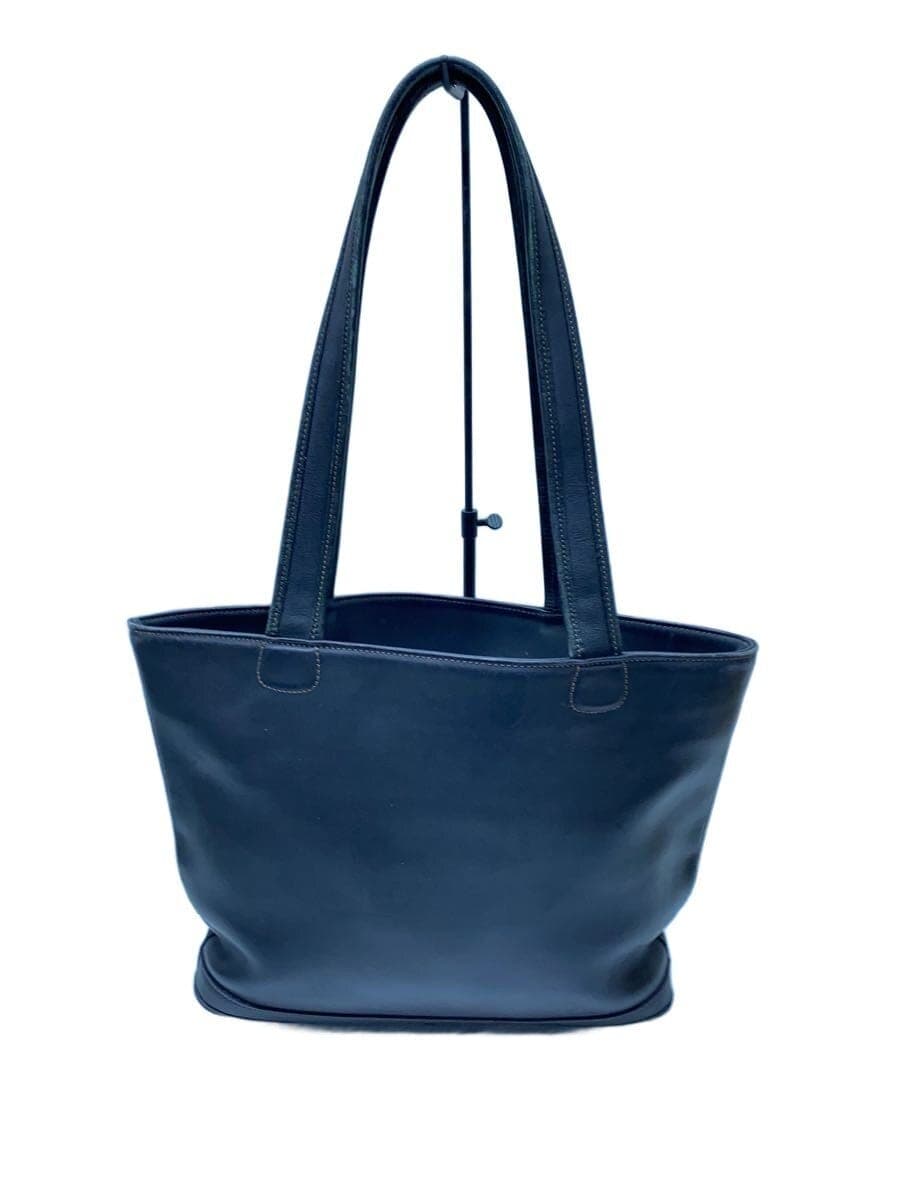 COACH tote bag leather BLK plain 9302