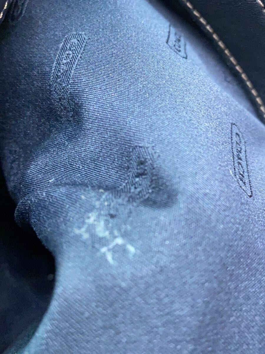 COACH tote bag leather BLK plain 9302 7