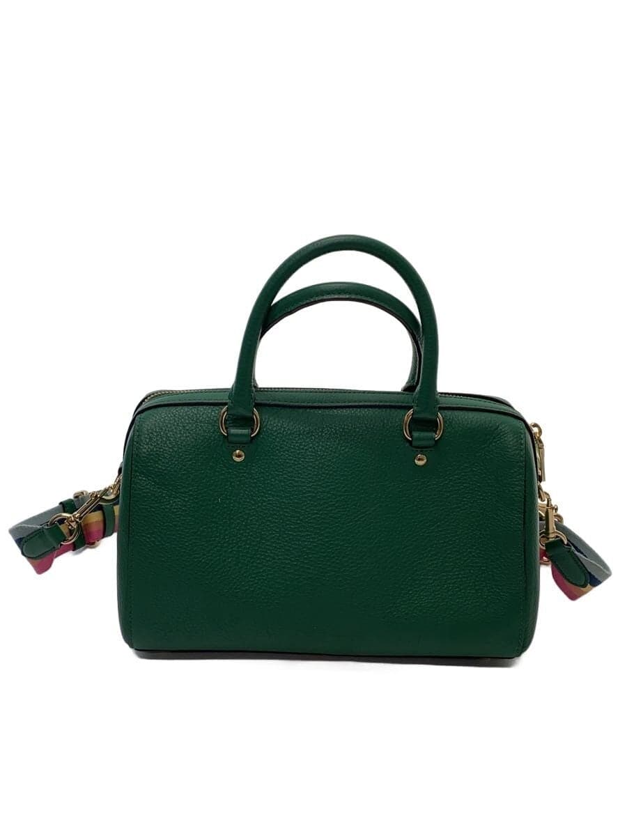 COACH handbag leather GRN 3