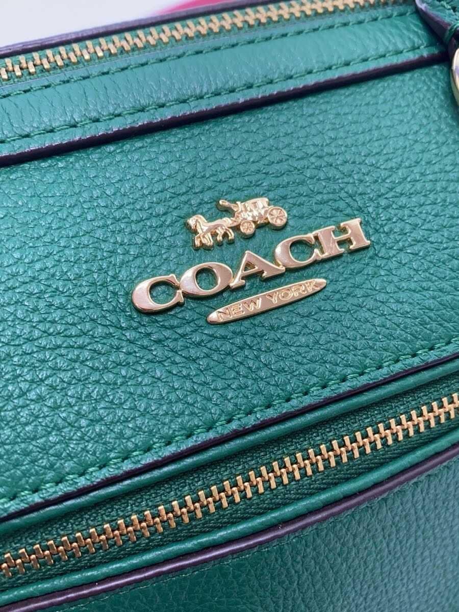 COACH handbag leather GRN 5