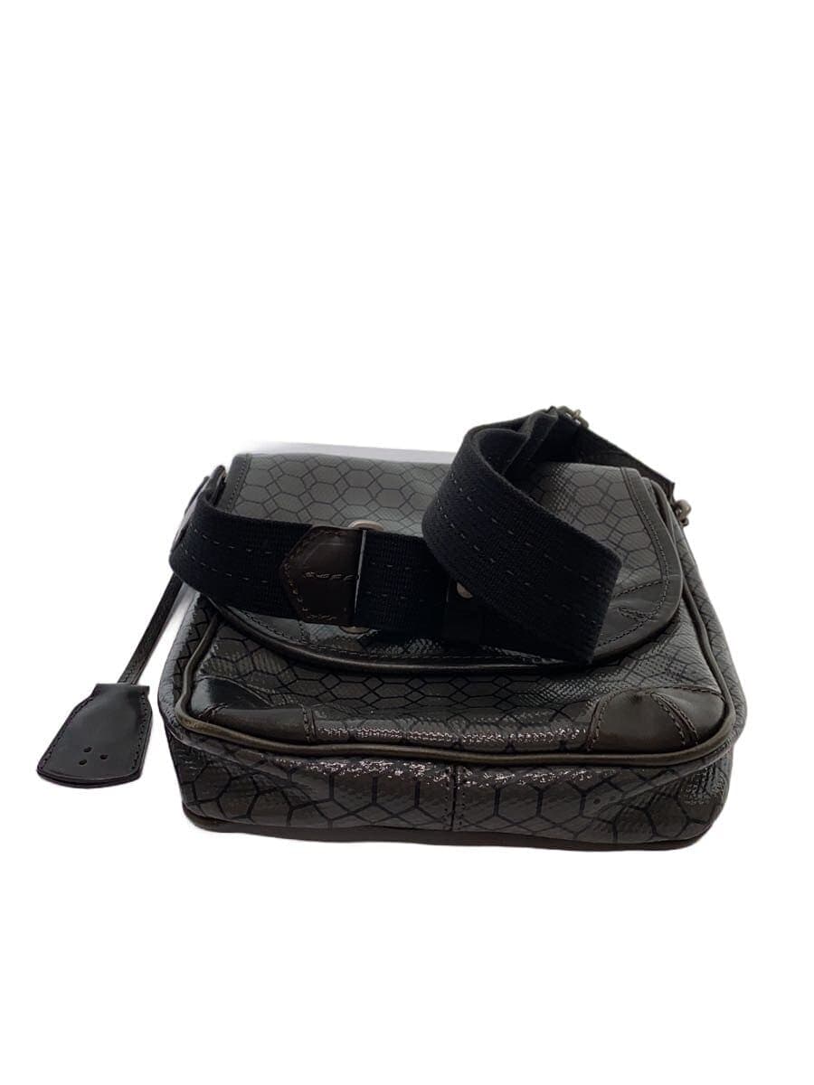 aniary shoulder bag -- GRY all-over pattern honeycomb core 4