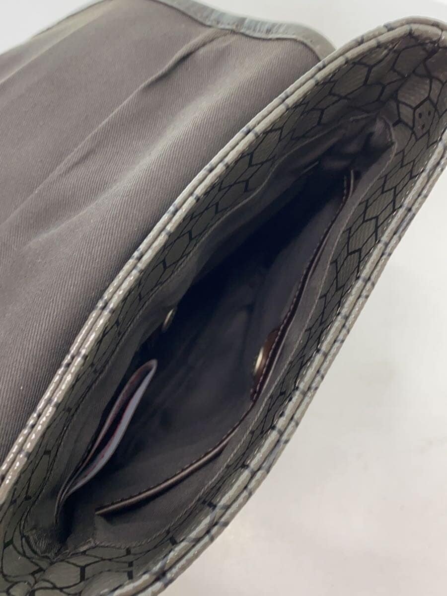 aniary shoulder bag -- GRY all-over pattern honeycomb core 6