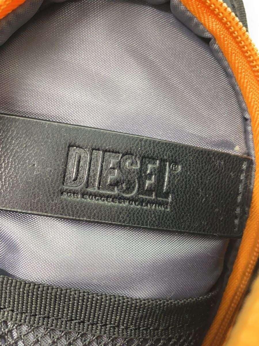 DIESELD logo crossbody usability shoulder bag cotton BLK 5