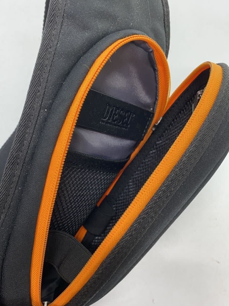 DIESELD logo crossbody usability shoulder bag cotton BLK 6