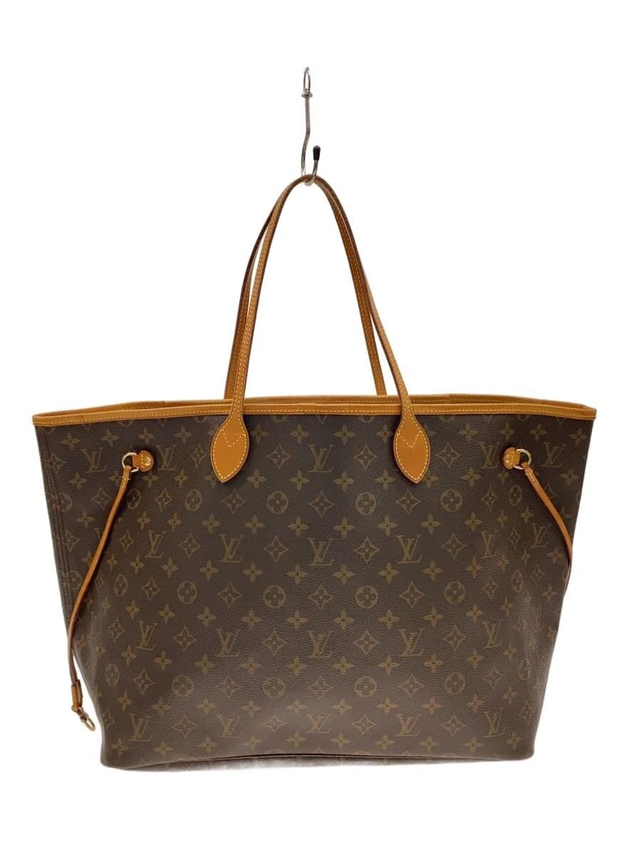 LOUIS VUITTON 1) Neverfull GM Monogram Canvas PVC BRW M40157