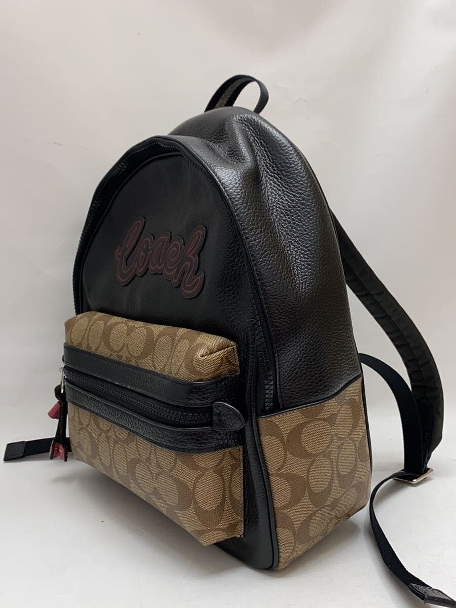 COACH Backpack Leather Black F76747 2