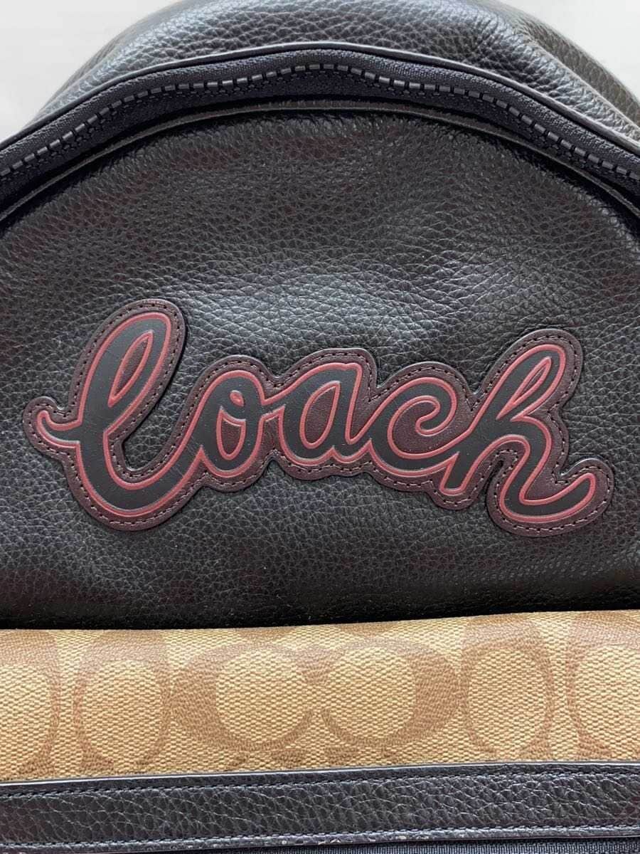 COACH Backpack Leather Black F76747 5