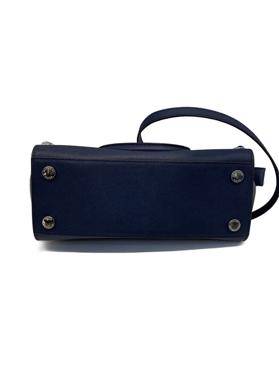 MICHAEL KORS Studs 2-Way Handbag Shoulder Bag Leather NVY 35H8SSMS2L 4