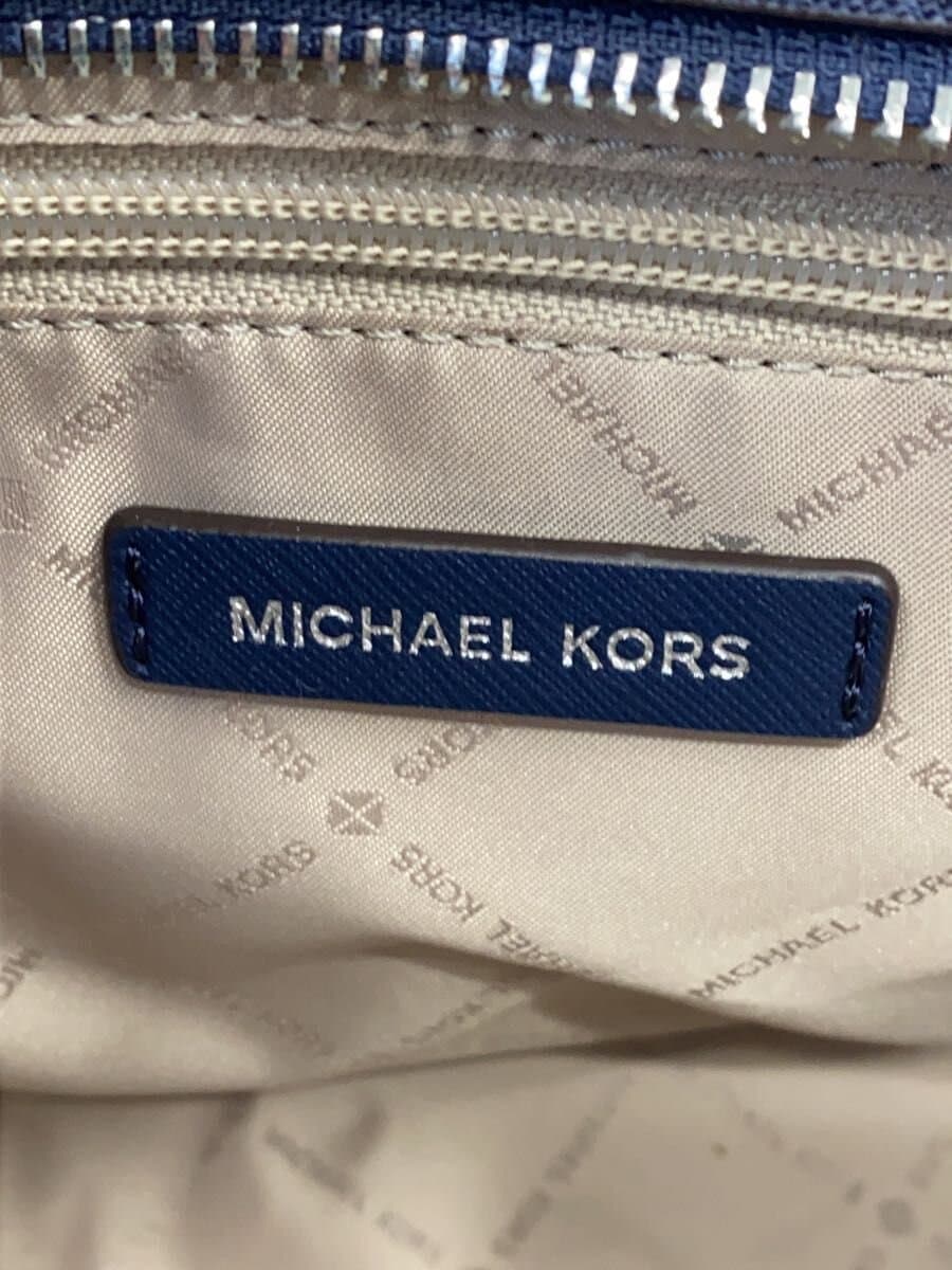 MICHAEL KORS Studs 2-Way Handbag Shoulder Bag Leather NVY 35H8SSMS2L 5