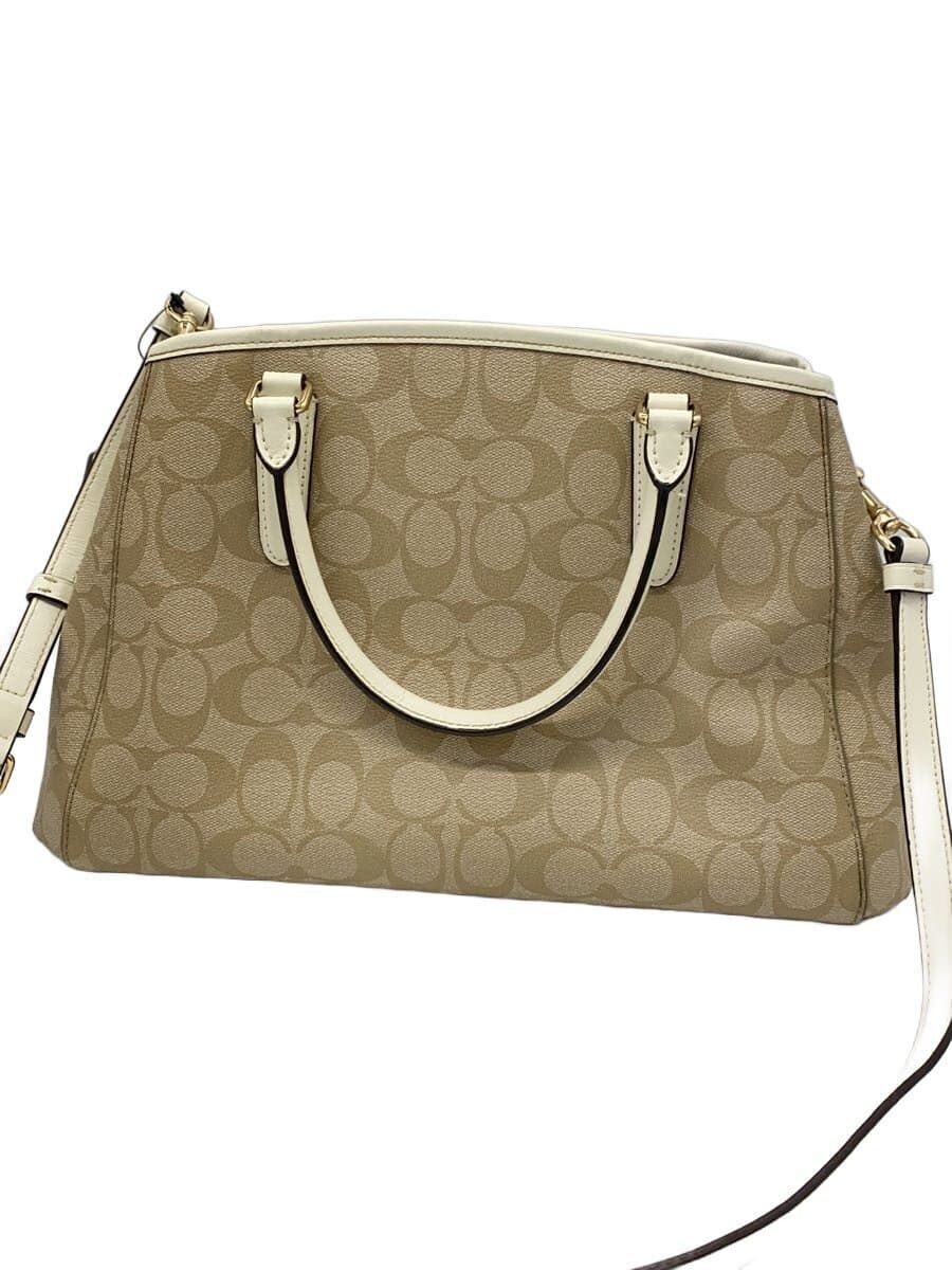 COACH2-Way Signature Shoulder Bag BEG All Over Pattern F58310 3