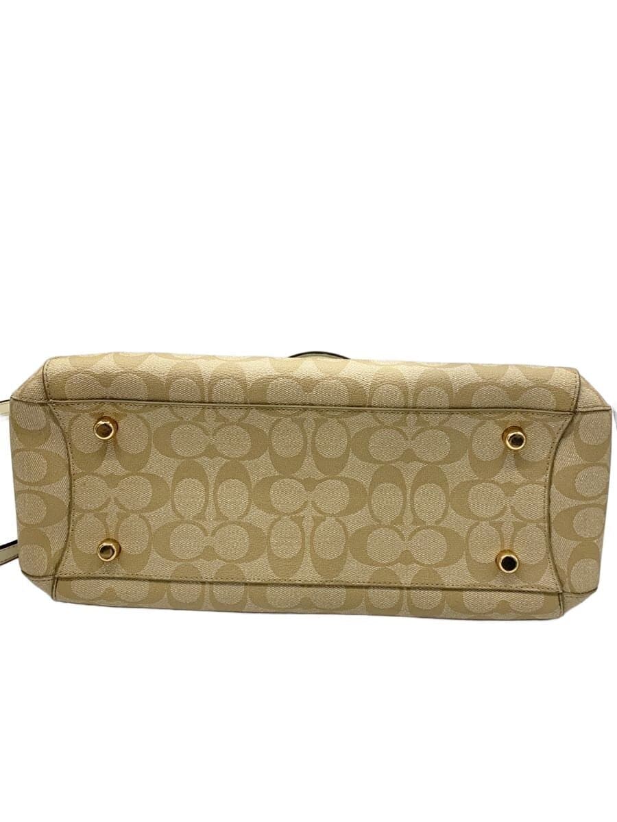 COACH2-Way Signature Shoulder Bag BEG All Over Pattern F58310 4