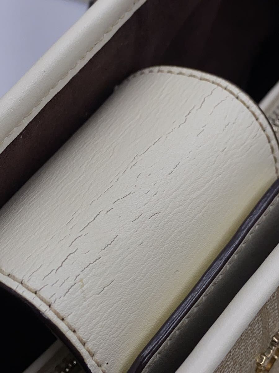 COACH2-Way Signature Shoulder Bag BEG All Over Pattern F58310 7