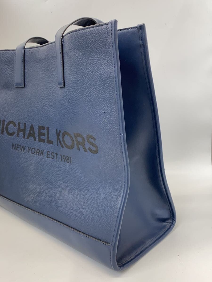 MICHAEL KORS Tote Bag NVY Scuff Peeling 2