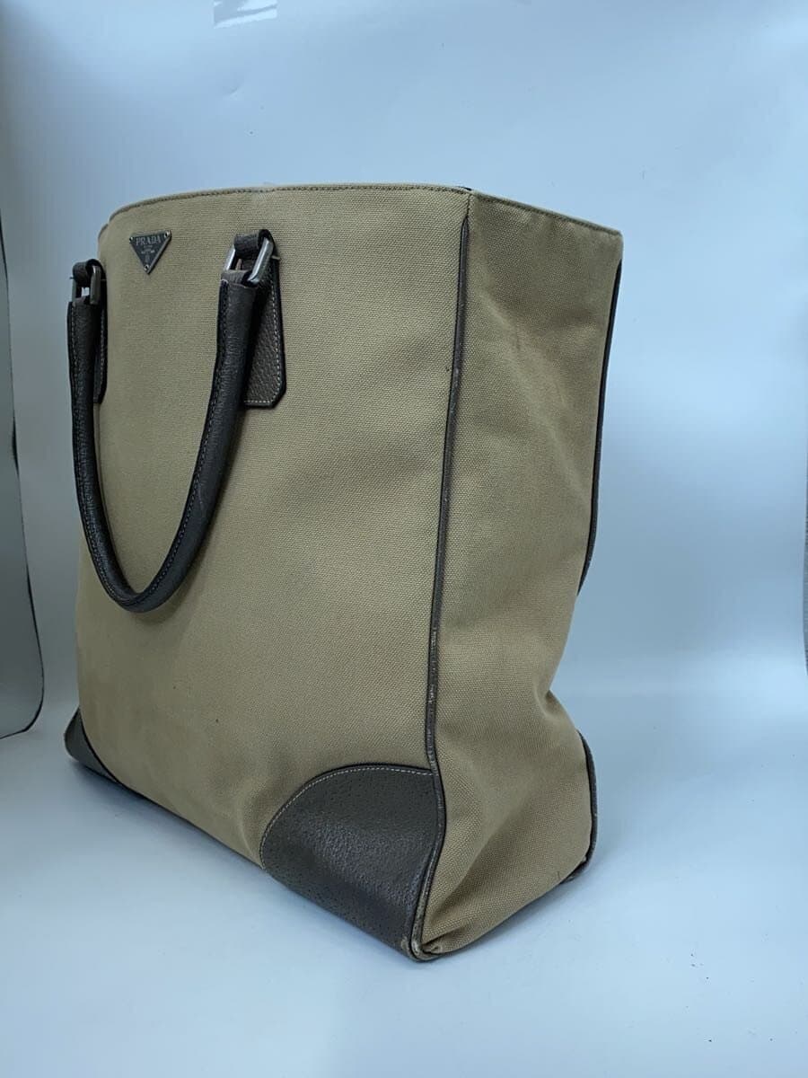 PRADA tote bag canvas CML Canapa stains dirt scratches edge wear and tear 2