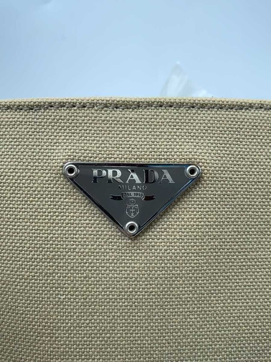 PRADA tote bag canvas CML Canapa stains dirt scratches edge wear and tear 5
