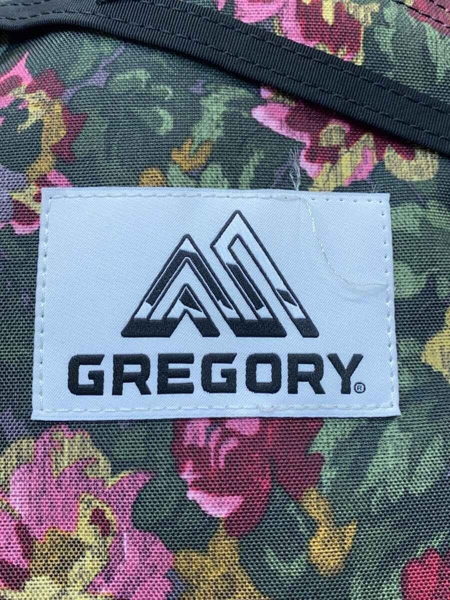 GREGORY backpack daypack dsp multicolor flower pattern logo stitching frayed 5