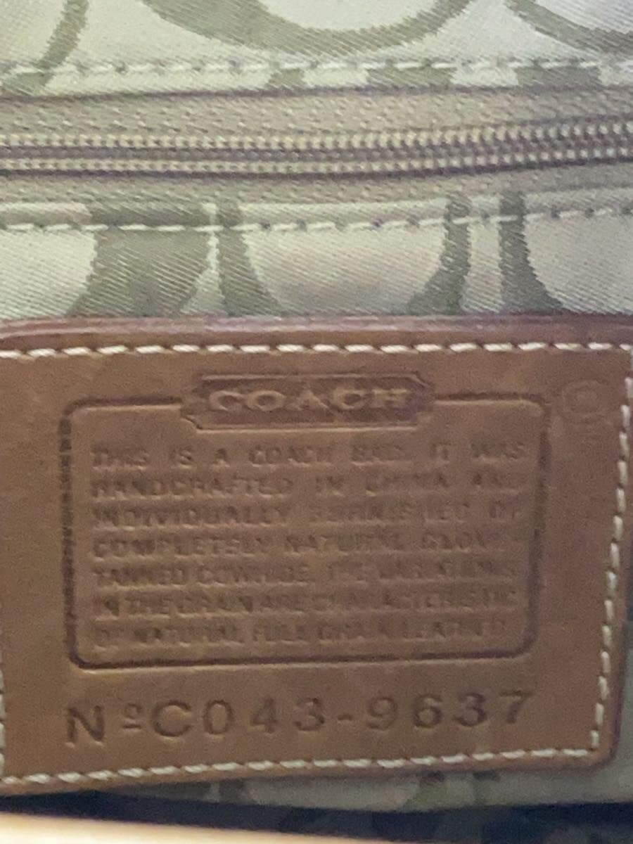 COACH Handbag Leather CML C043-9637 5