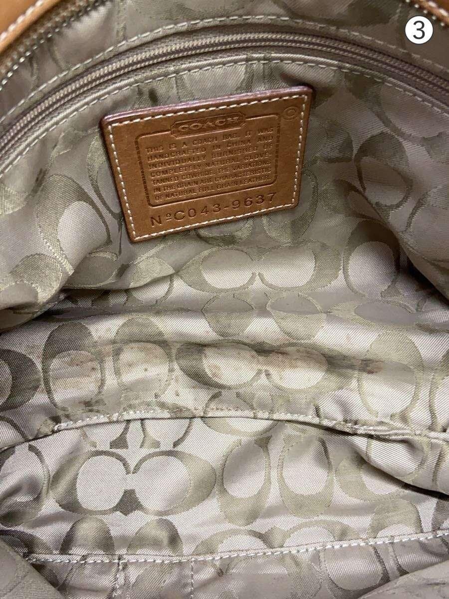 COACH Handbag Leather CML C043-9637 6