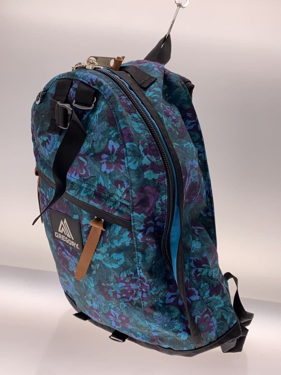 GREGORY Blue Tapestry Daypack Backpack Polyester BLU All Over Pattern 09J52029 2