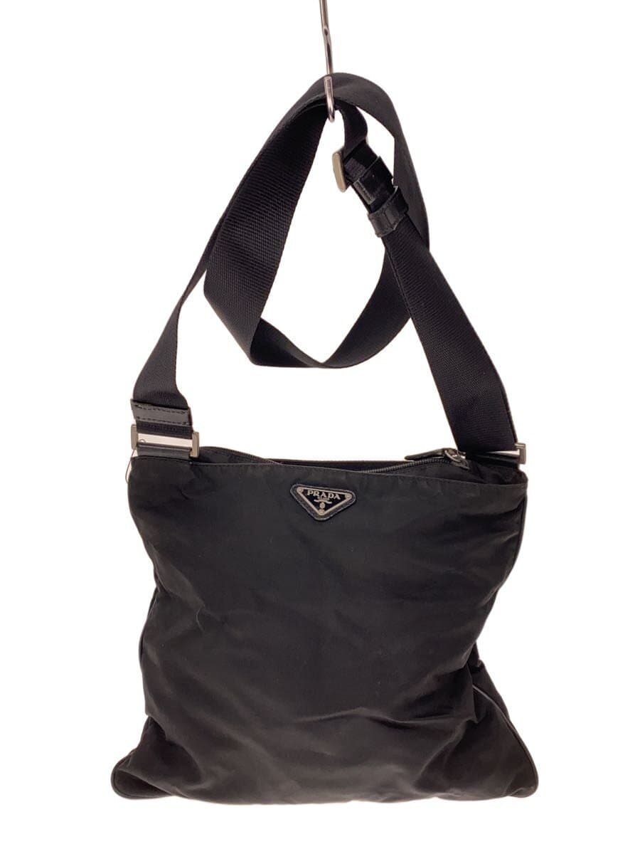 PRADA Shoulder Bag Nylon BLK Solid