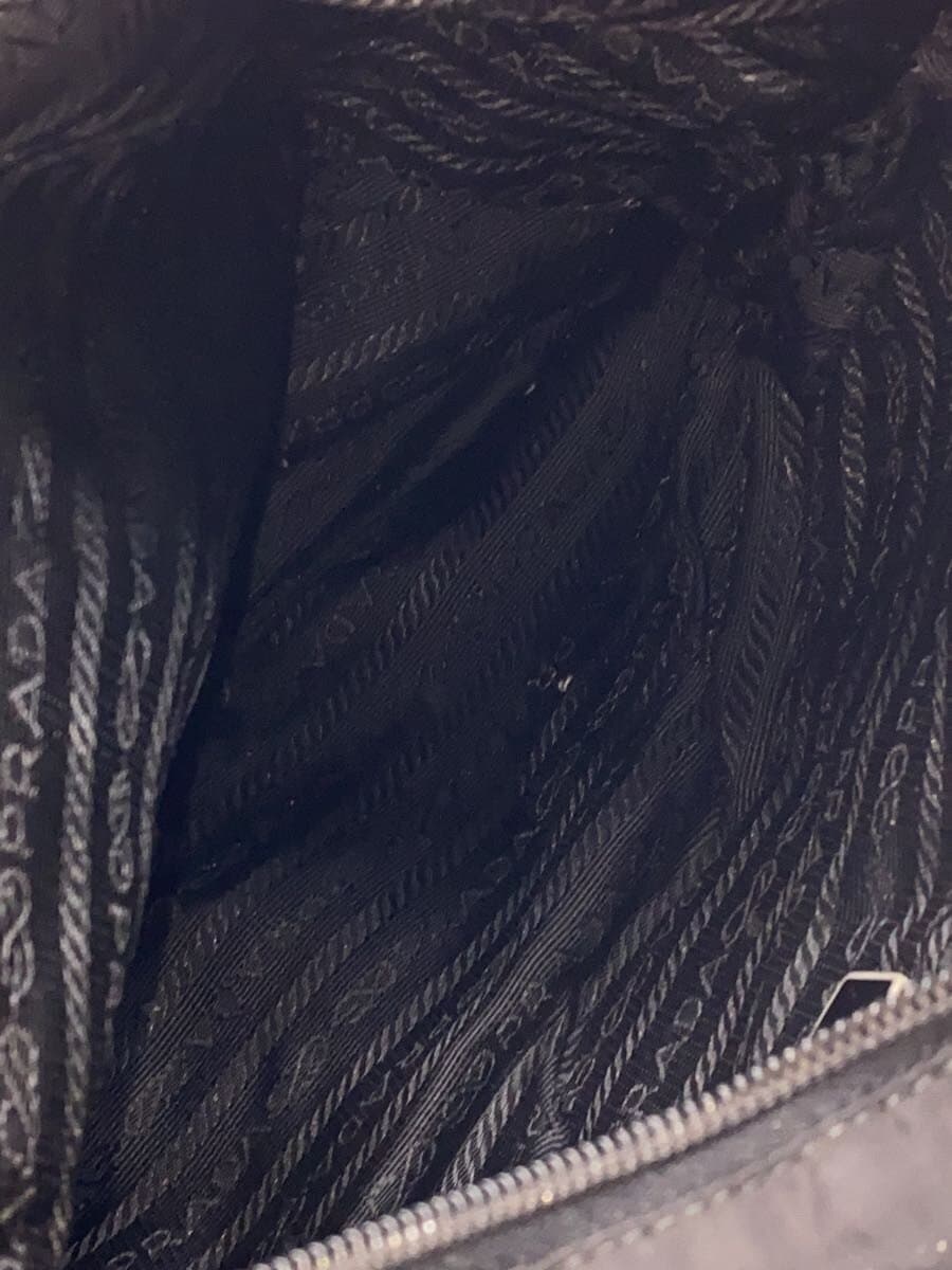 PRADA Shoulder Bag Nylon BLK Solid 6