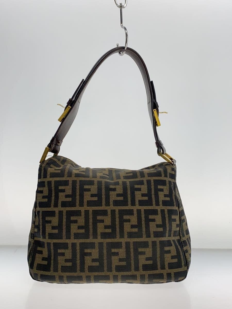 FENDI Mamma Bucket Handbag Canvas BRW All Over Pattern 3