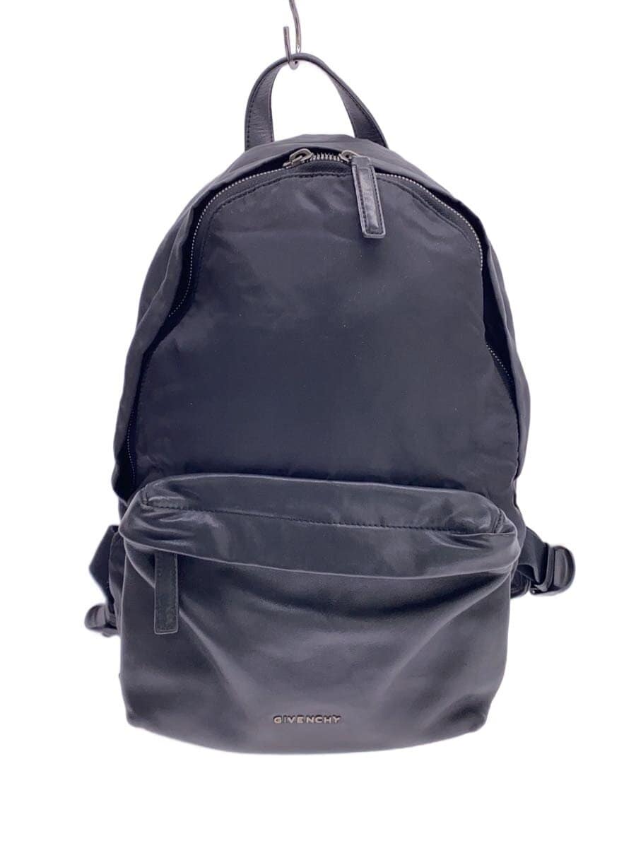 GIVENCHY Studs Nylon Leather Backpack BLK Solid