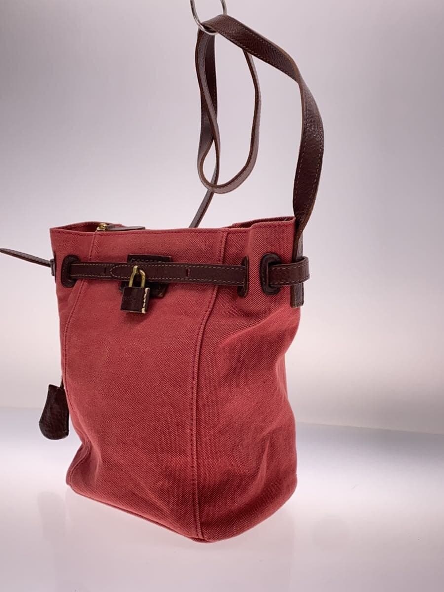 GENTEN Bianta Ⅱ Shoulder Bag Canvas RED Solid 2