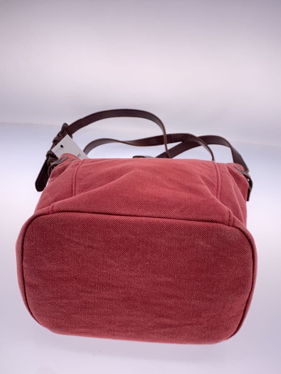 GENTEN Bianta Ⅱ Shoulder Bag Canvas RED Solid 4