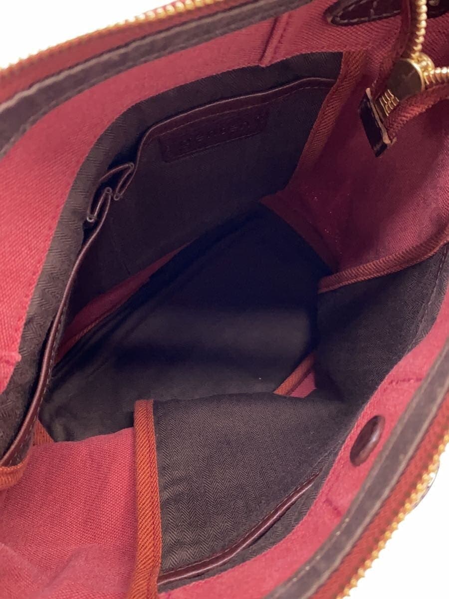 GENTEN Bianta Ⅱ Shoulder Bag Canvas RED Solid 6