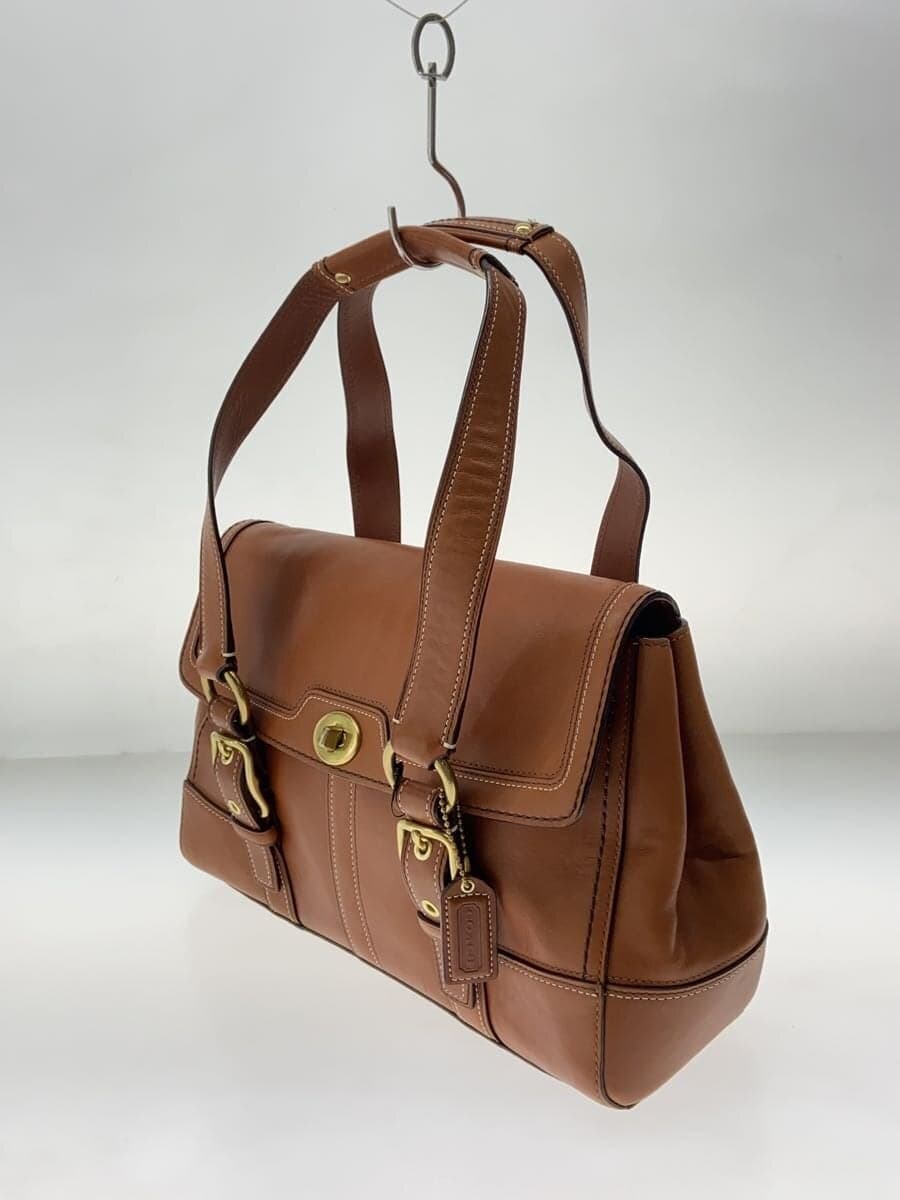 COACH Handbag Leather BRW Solid 11045 2