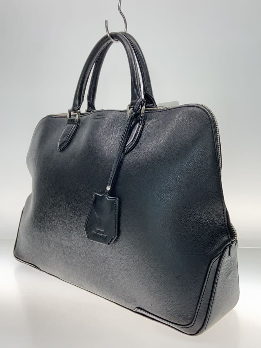 SEEKER tote bag leather black plain 2