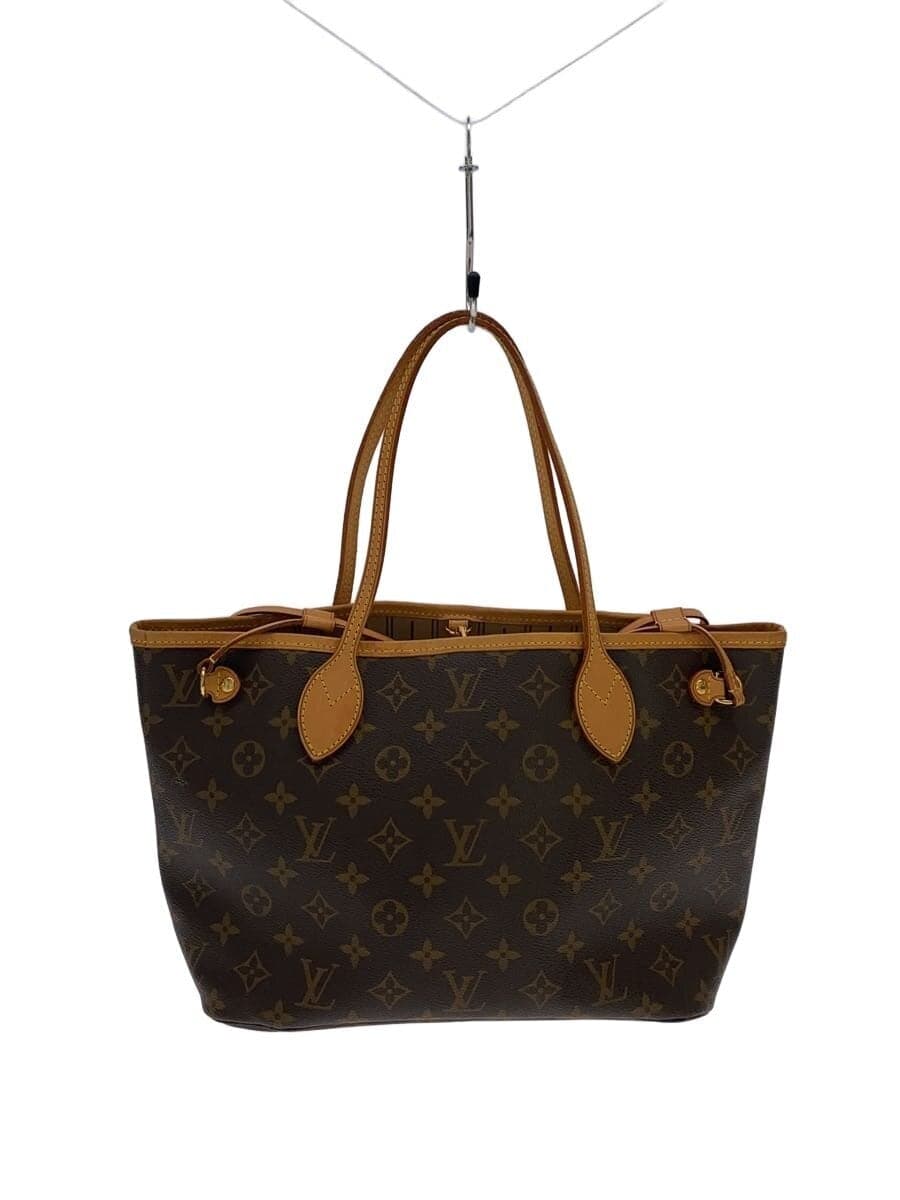 LOUIS VUITTON 1) Neverfull PM Monogram Canvas PVC BRW M40155