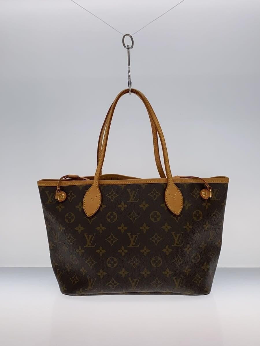 LOUIS VUITTON 1) Neverfull PM Monogram Canvas PVC BRW M40155 3