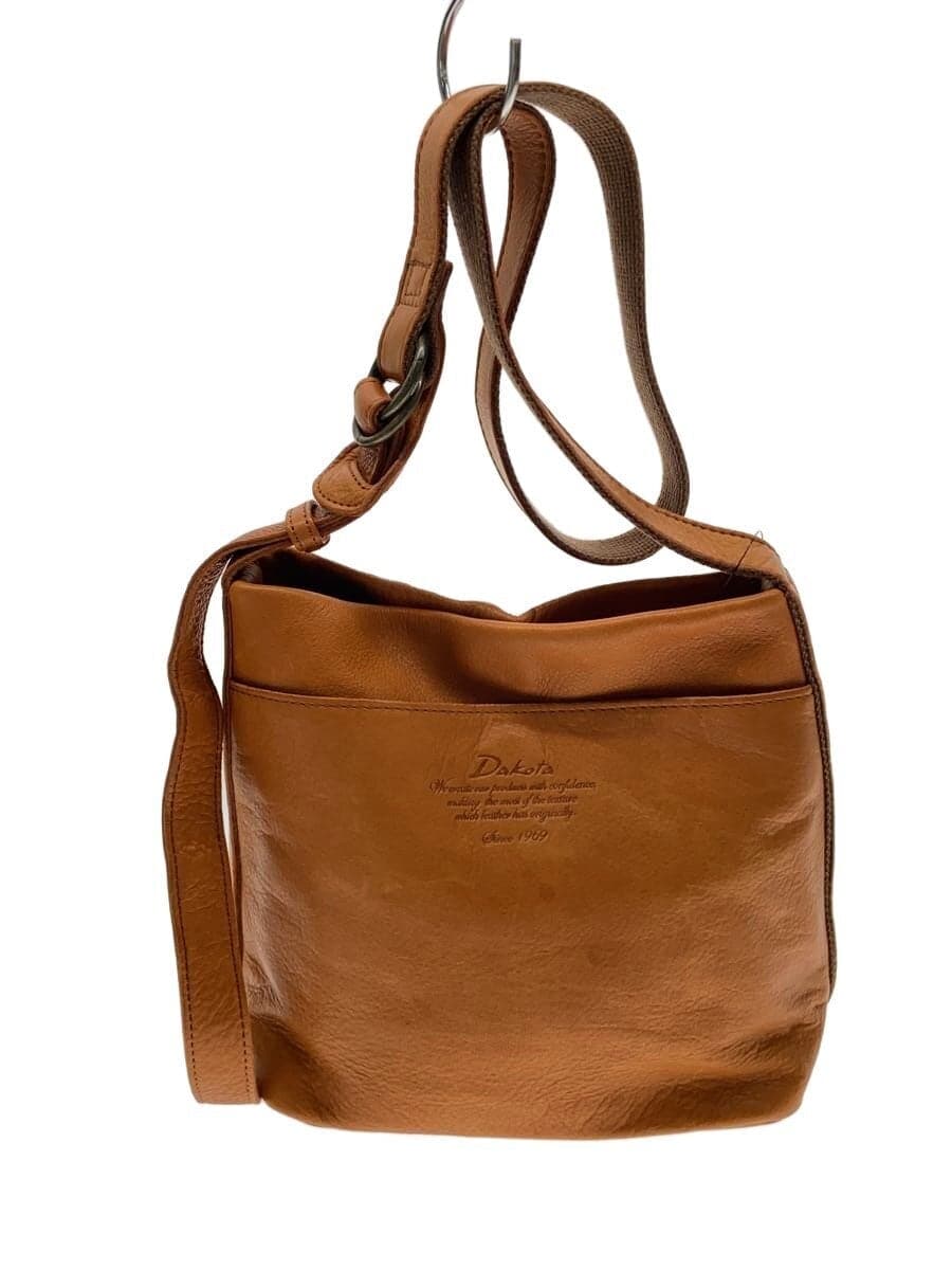 DAKOTA shoulder bag cow leather BRW plain 1033482
