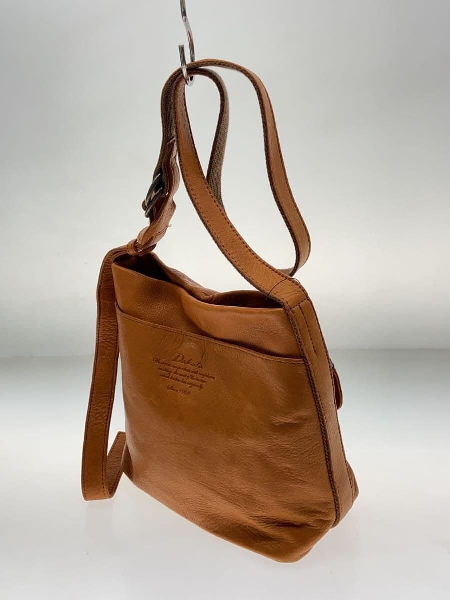 DAKOTA shoulder bag cow leather BRW plain 1033482 2
