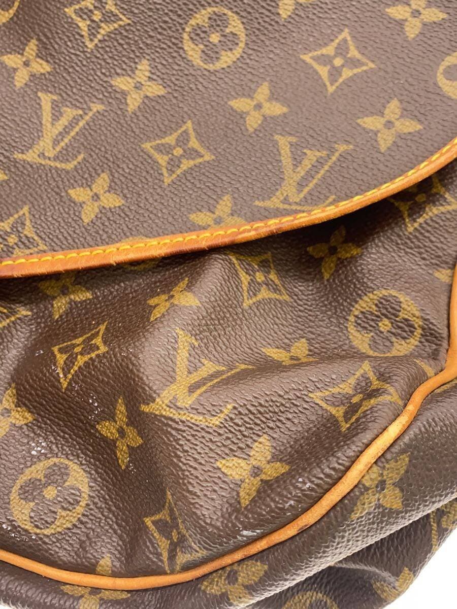 LOUIS VUITTON Saumur 43_Monogram Canvas PVC BRW 9