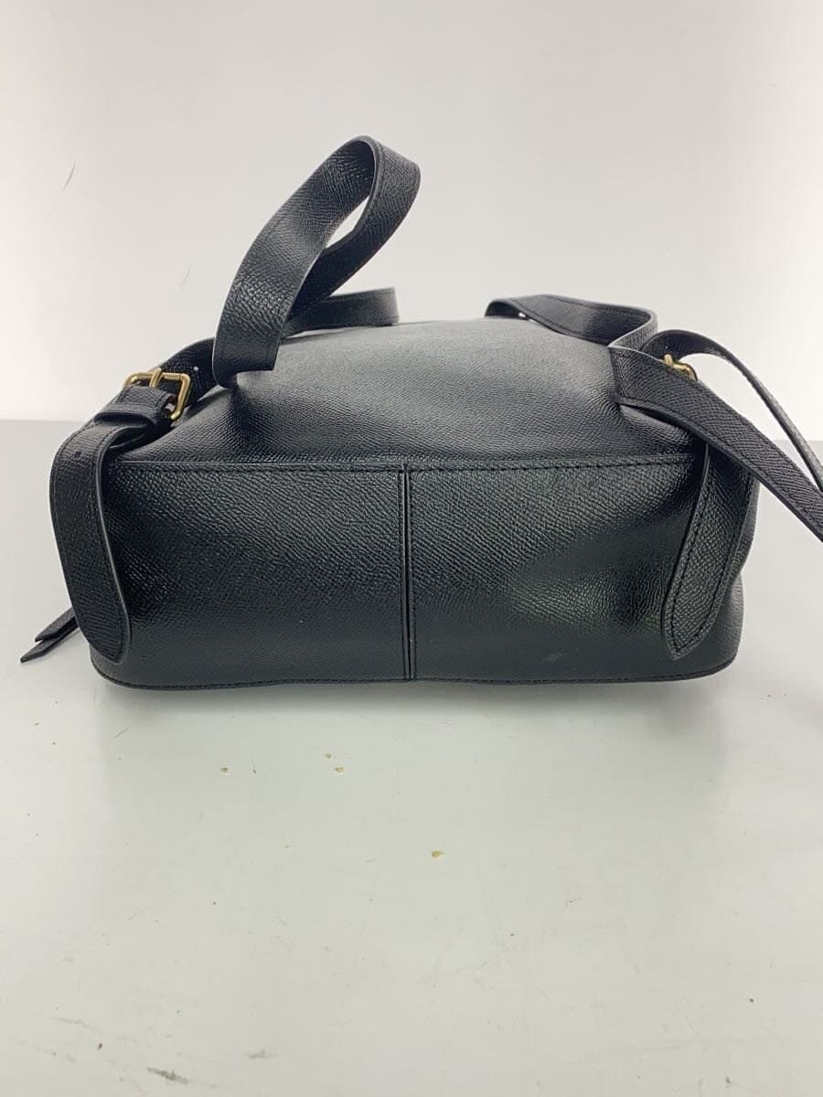 COACH Backpack Leather Black f76624 4