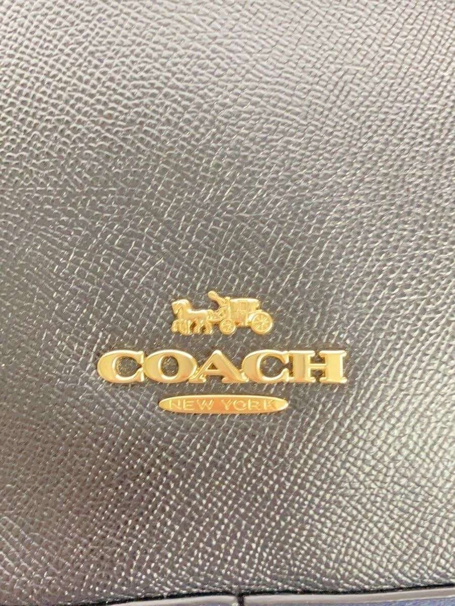 COACH Backpack Leather Black f76624 5