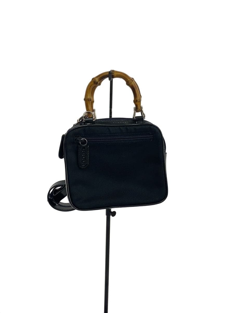 GUCCI Shoulder Bag NVY OLD Bamboo Handle