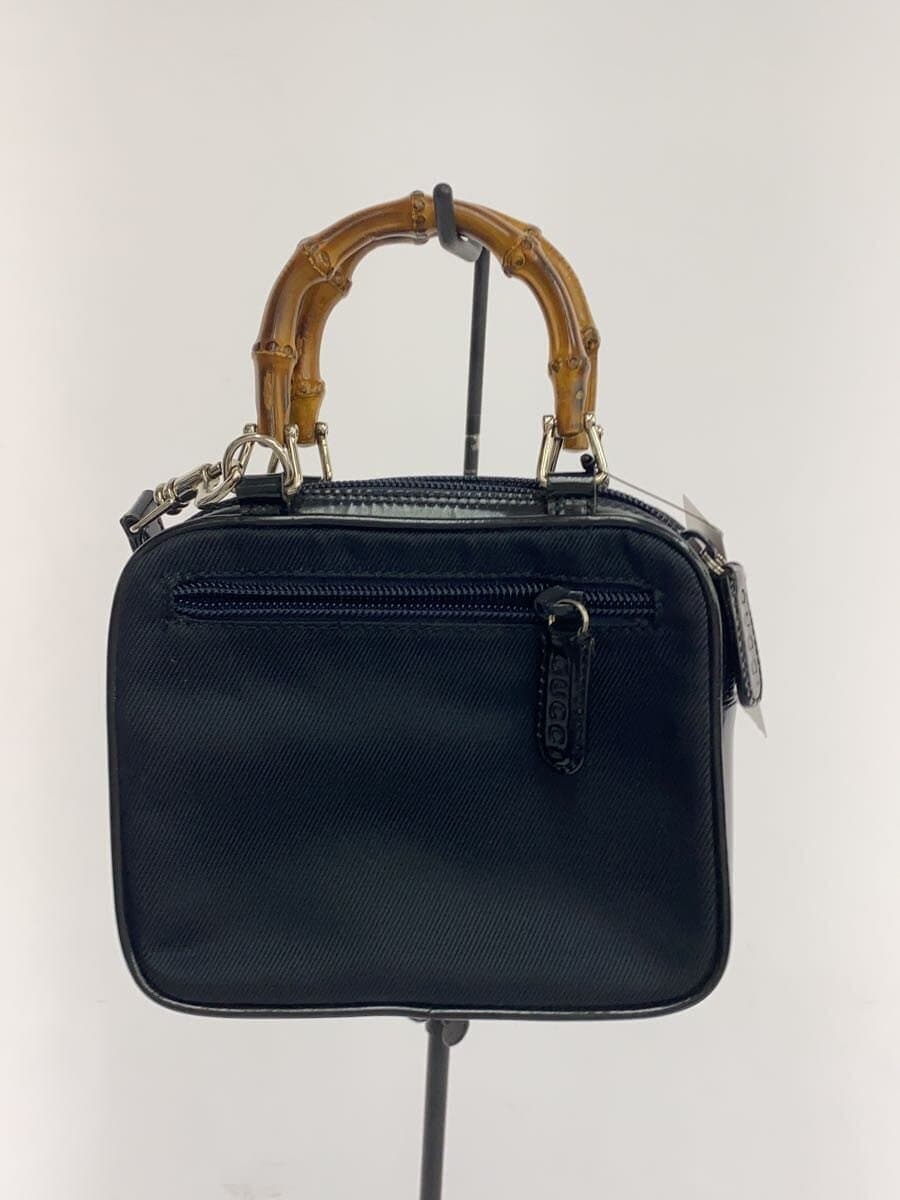 GUCCI Shoulder Bag NVY OLD Bamboo Handle 3