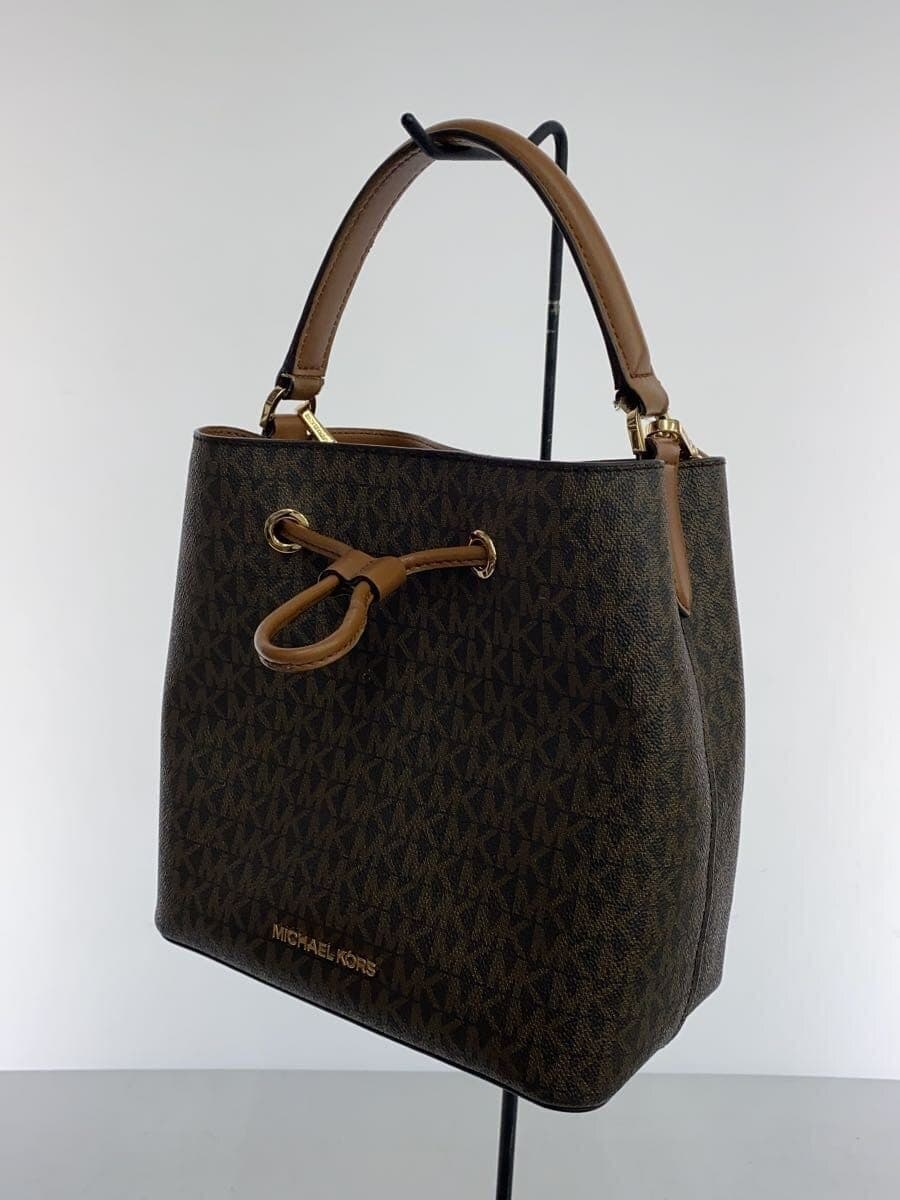 MICHAEL KORS Shoulder Bag PVC BRW All-over Pattern 2